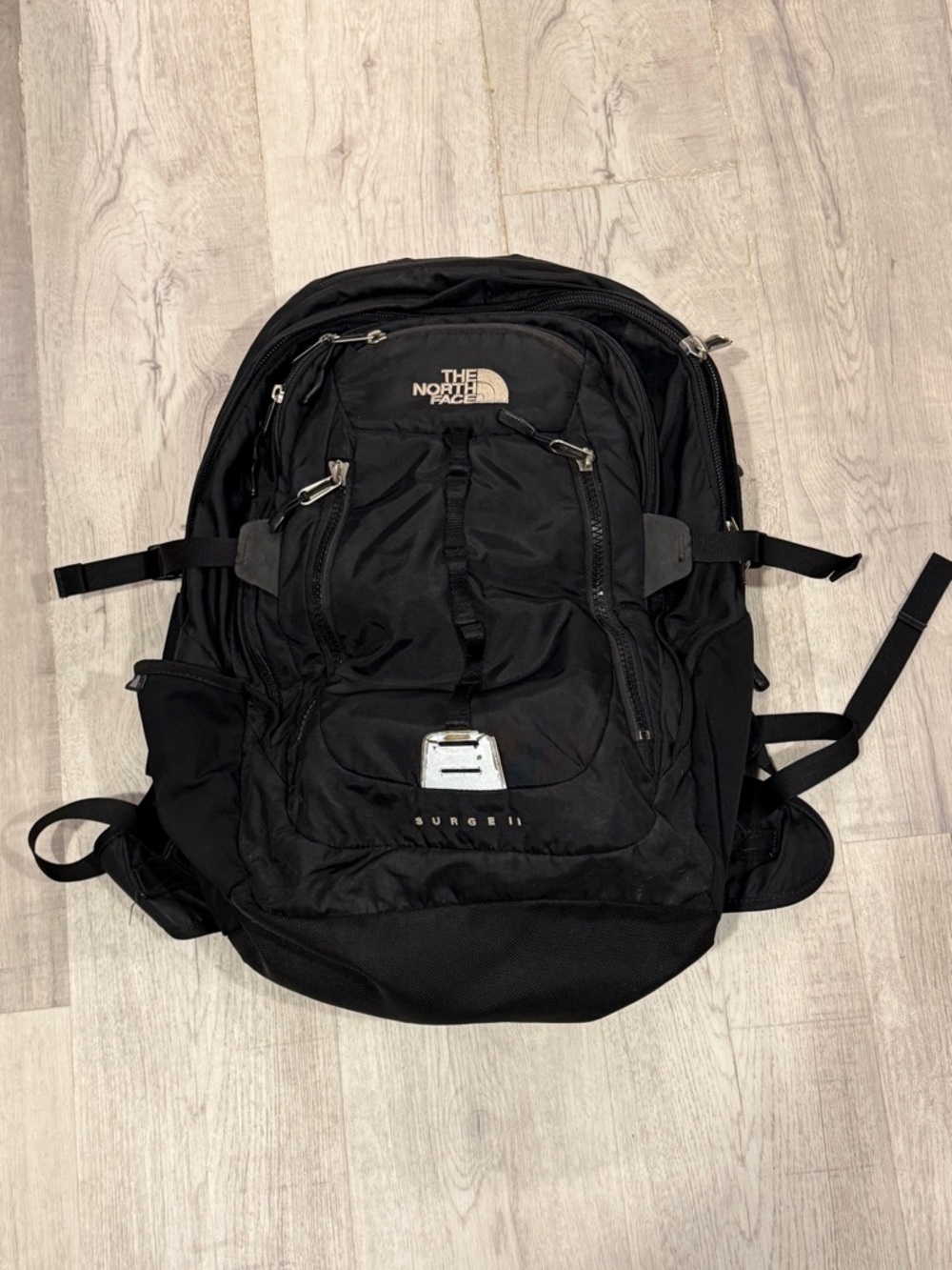 The North Face Black Surge II Everyday Backpack
